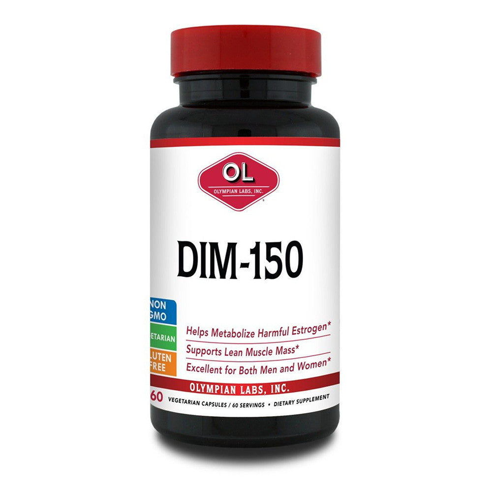 Olympian Labs DIM Supplement 150Mg Estrogen Balance Hormone Menopause Relief, 60 Ea